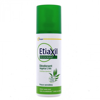 Déo Spray Végétal 24h Peaux sensibles 100ml Etiaxil