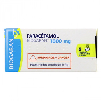 Paracétamol Biogaran 1g 8cpr eff