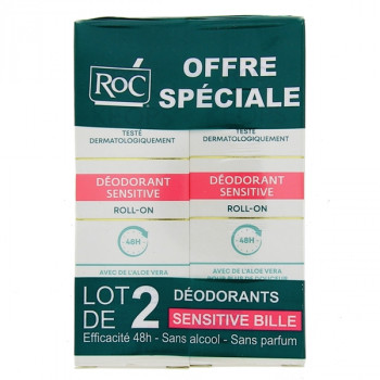 Keops Déodorant Sensitive Roll-on 48h 2x30ml Roc