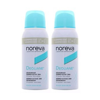 Deoliane déodorant Spray dermo-actif 24h 2x100ml Noreva