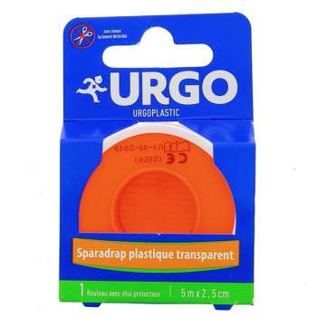 UrgoPlastic Sparadrap plastique transparent 2,5cmx5m Urgo