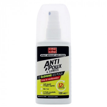 Spray répulsif anti-poux & lentes 100ml Cinq sur Cinq