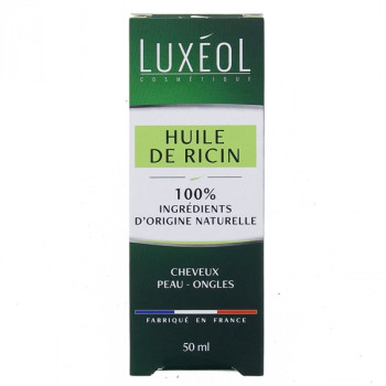 Luxéol Huile de ricin cheveux peau ongles 50ml