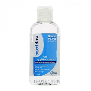 Bactidose Gel hygiène mains 75ml Gilbert