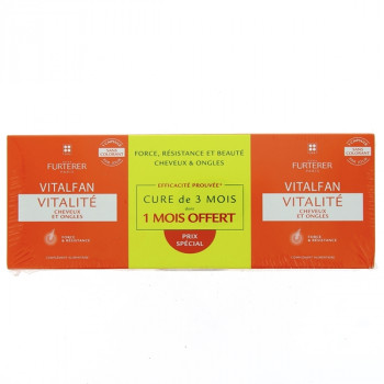 Vitalfan Vitalité Cheveux et Ongles Force & Résistance 3x30 capsules René Furterer