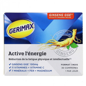 Gerimax Active l'énergie x30cpr
