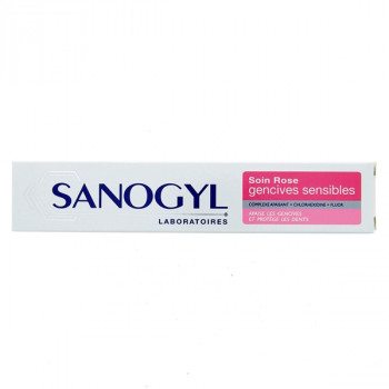 Dentifrice Soin Rose gencives sensibles 75ml Sanogyl