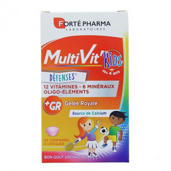 Multivit Kids Défenses x30cpr à croquer Forté Pharma