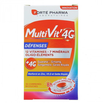 Multivit 4G Défenses x30cpr Forté Pharma