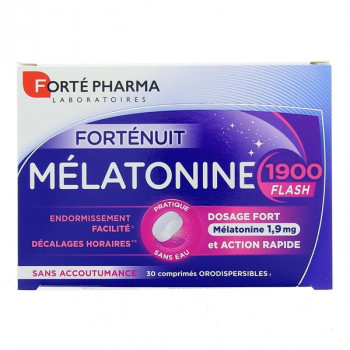 Forté Nuit Mélatonine 1900 Flash x30cpr  Forté Pharma