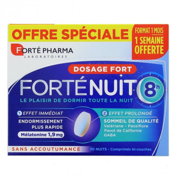 Forté Nuit 8h Dosage Fort x30cpr Forté Pharma