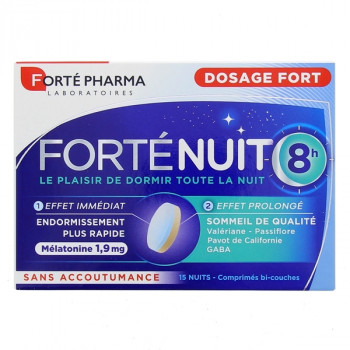 Forté Nuit 8h Dosage Fort x15cpr Forté Pharma