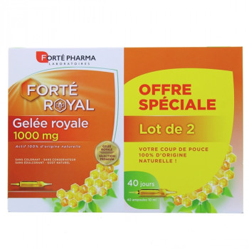 Gelée Royale 1000mg 2x20 ampoules Forté Pharma