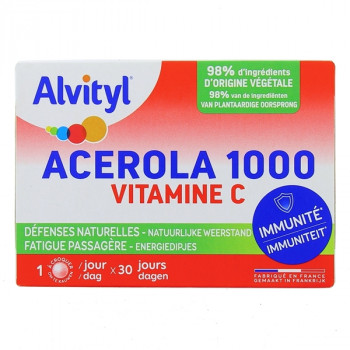 Alvityl Acérola 1000 Vitamine C x30cpr à croquer