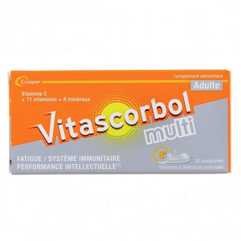 Vitascorbol Multi Adulte x30cpr Cooper