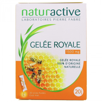 Gelée Royale 1500mg x20 sticks fluides Naturactive
