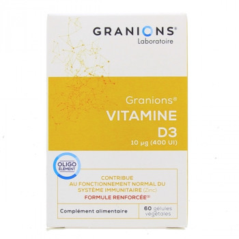 Granions vitamine D3 x60 gélules végétales