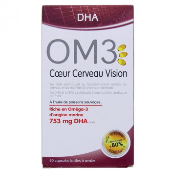 OM3 DHA Coeur Cerveau Vision x60 capsules
