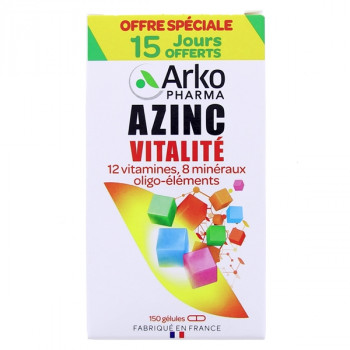 Azinc Vitalité x150 gélules Arkopharma