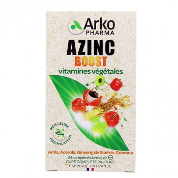 Azinc Boost x24cpr à croquer Arkopharma