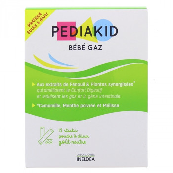 Pediakid Bébé Gaz x12 sticks à diluer goût neutre
