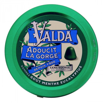 Valda Gommes Menthe Eucalyptus sans sucre 140g