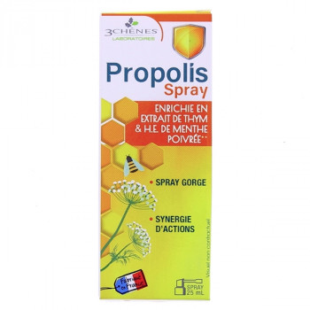 Propolis spray gorge 25ml 3 Chênes