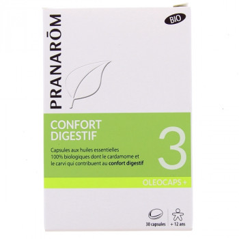 Oleocaps 3 Confort Digestif Bio x30 capsules Pranarôm