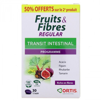Fruits & fibres Regular Transit Intestinal 2x30cpr Ortis