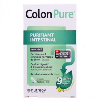 Colon pure Purifiant Intestinal x40 gélules Nutreov