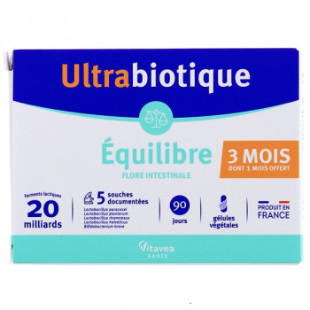 Ultrabiotique Equilibre 90 jours x90 gélules végétales Vitavea