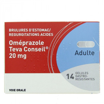 Omeprazole Teva 20mg x14 gélules