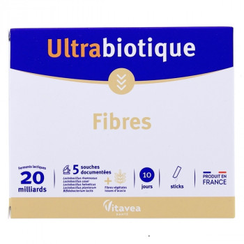 Ultrabiotique Fibres 10 jours x10 sticks Vitavea