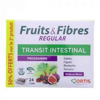 Fruits & Fibres Regular Transit Intestinal 2x24 cubes Ortis