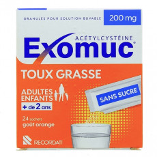 Exomuc orange 200mg x24 sachets