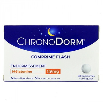 Chronodorm Mélatonine 1,9mg x30cpr sublinguaux Iprad