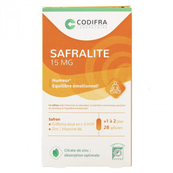 Safralite 15mg Humeur x28 gélules Codifra