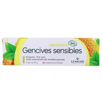 Dentifrice Bio Gencives Sensibles 80g Lehning