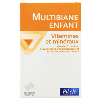 Multibiane Enfant Vitamines et Minéraux x20 sachets Pileje