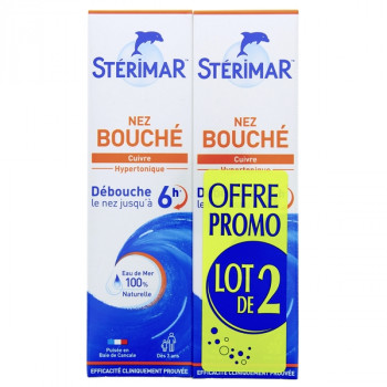 Stérimar Nez bouché Cuivre 2x100ml