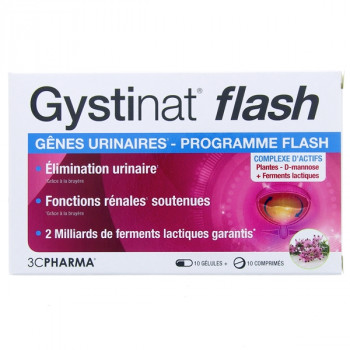 Gystinat Flash x10 gélules + x10cpr 3 Chênes