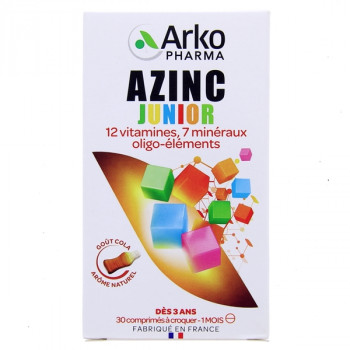 Azinc Vitalité Junior x30cpr Cola Arkopharma