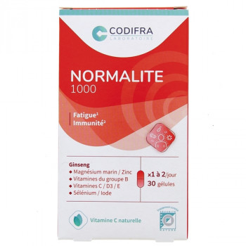 Normalite 1000 Fatigue & Immunité x30 gélules Codifra