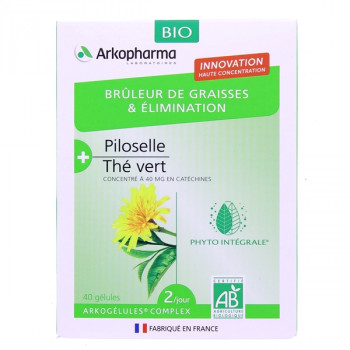Arkogélules Complex Brûleur de graisses & Elimination Bio x40 gélules Arkopharma