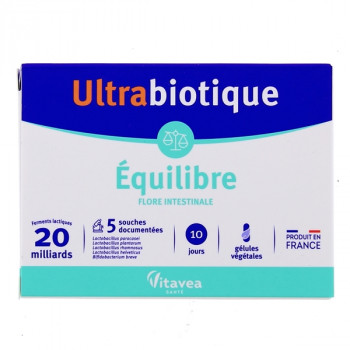 Ultrabiotique Equilibre 10 jours x10 gélules végétales Vitavea