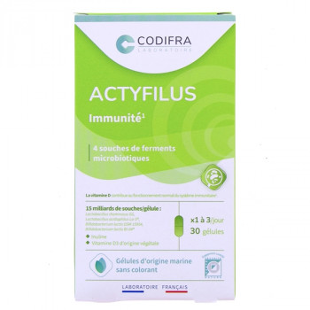 Actyfilus Immuniété x30 gélules Codifra