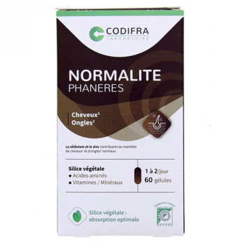 Normalite Phanères Cheveux & Ongles x60 gélules Codifra