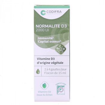 Normalite D3 2000 UI Gouttes 15ml Codifra
