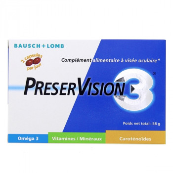 Preservision 3 capsules x60 Bausch + Lomb