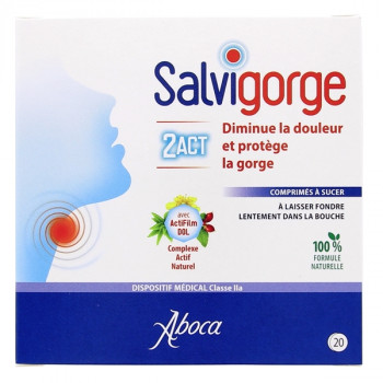 Salvigorge 2Act x20cpr à sucer Aboca